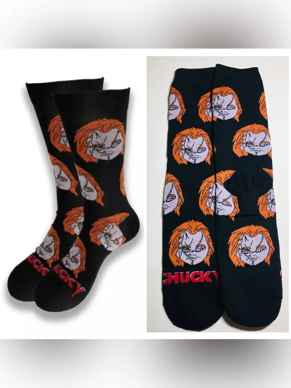 Chucky Good Guys Graphic Socks - Red, Black, Blue